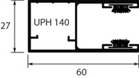 Compact guide rail profile